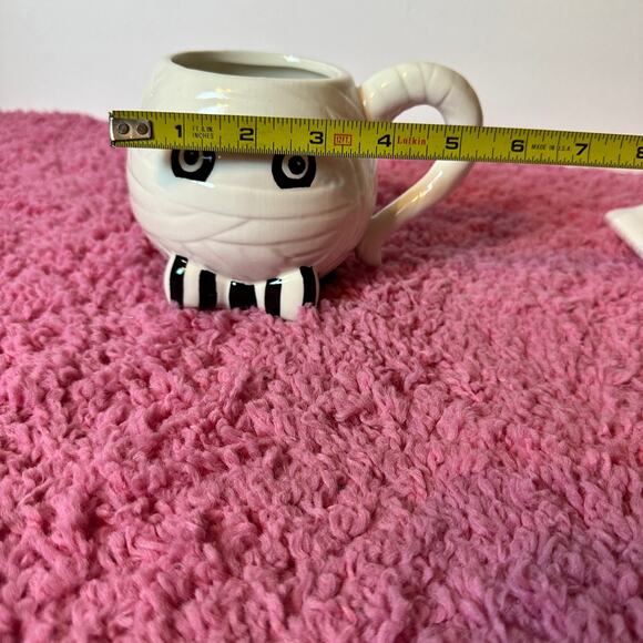Halloween MUMMY Mug by Global Amici Ceramic Coffee Cup Decorative Kitchen White - Picture 6 of 8